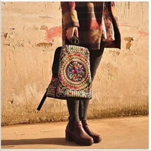 Women’s Embroidered Backpack